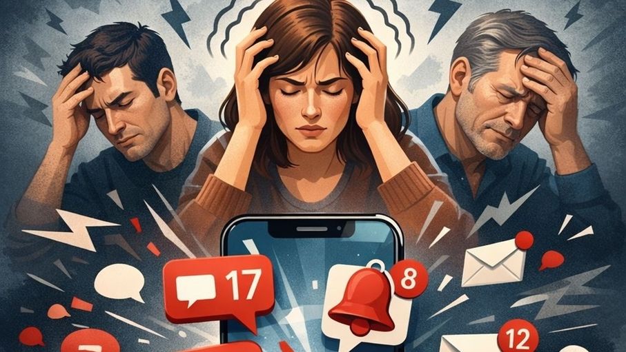 هل تربك إشعارات التواصل الانتباه وتستنزف الطاقة النفسية؟