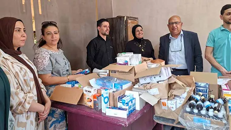 صور.. قافلة صحية من طب العاصمة بنادي التتش بحدائق حلوان