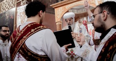 البابا تواضروس يصلى قداس أحد الماء بكاتدرائية العذراء المنتصرة فى ذكرى تدشينها