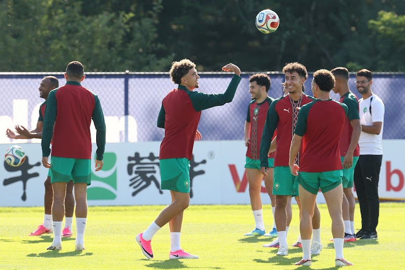 المنتخب يجري آخر تدريب ببوسطن