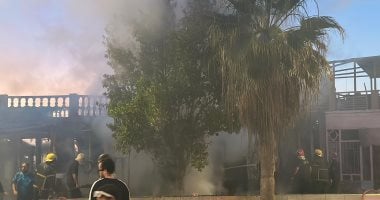 السيطرة على حريق بإحدى كافتيريات شاطئ بورسعيد بحي الشرق