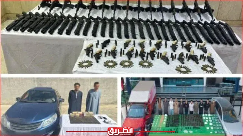 الداخلية تداهم بؤر إجرامية وتضبط مخدرة وأسلحة بـ 77 مليون جنيه