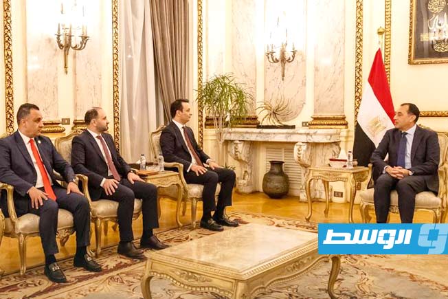 بلقاسم حفتر يبحث مع رئيس الوزراء المصري تعزيز الشراكة في التنمية والإعمار