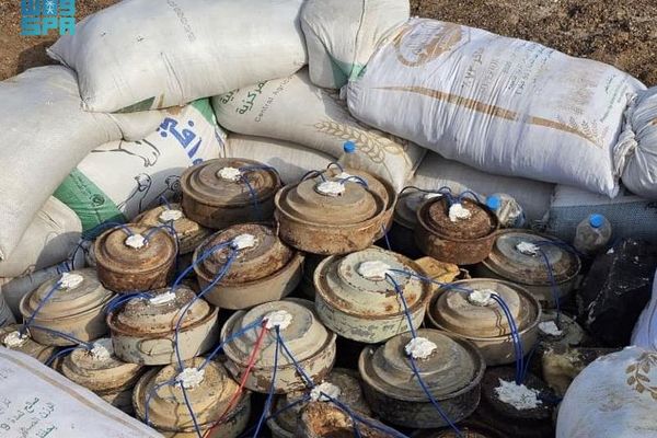 "مسام" ينزع 2.285 لغمًا من مختلف الأراضي اليمنية خلال أسبوع