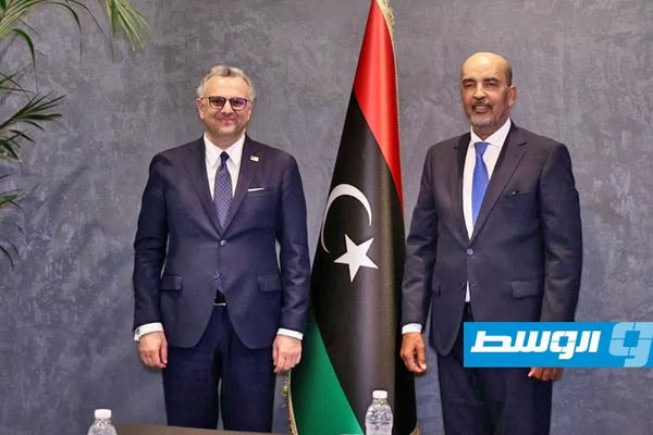 الكوني يبحث مع بولس تطورات المشهد السياسي في ليبيا