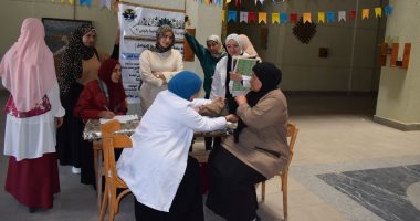 قافلة صحية بجامعة حلوان لتعزيز الوعي الصحي لدى المرأة بكلية التمريض