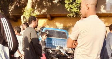 غلق مؤقت لطريق "الرمل" بنجع حمادى بعد تصادم تريلا و3 سيارات ملاكى