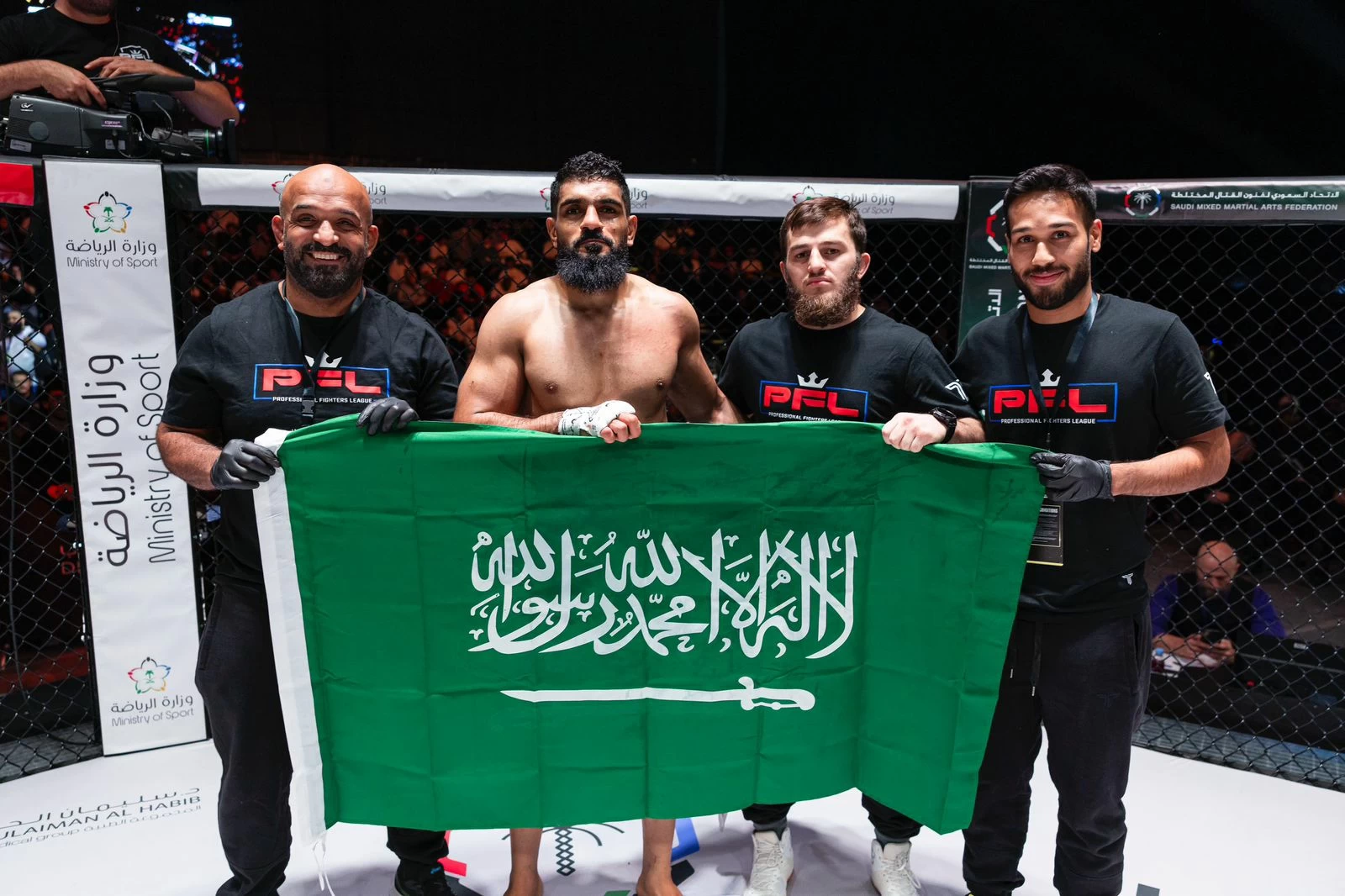 المقاتل السعودي «البراهيم» يتأهب لظهور جديد في بطولة «فخر العرب»