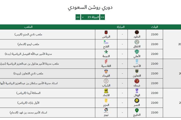 قمة الهلال والاتحاد تتصدر جولة مرتقبة للدوري السعودي