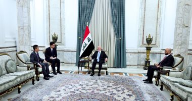 رئيس العراق يؤكد رغبة بلاده في تقوية العلاقات مع الصين