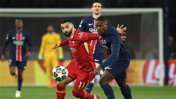 محمد صلاح على الدكة، تشكيل ليفربول وباريس سان جيرمان بدوري أبطال أوروبا