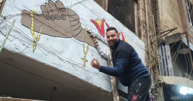 بالسبحة والصليب وعلم فلسطين.. فيصل ترسم ملحمة حب فى أكبر إفطار جماعى غدا