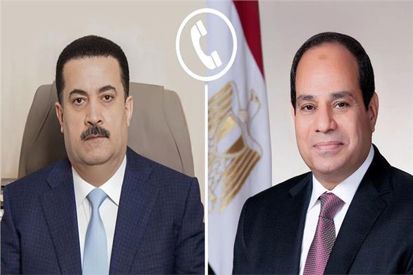 الرئيس السيسي يتلقى اتصالا هاتفيا من رئيس وزراء العراق حول مستجدات الأوضاع الإقليمية الراهنة