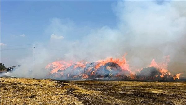 خسائر بـ3 ملايين جنيه، السيطرة على حريق التهم شونة للكتان في الغربية