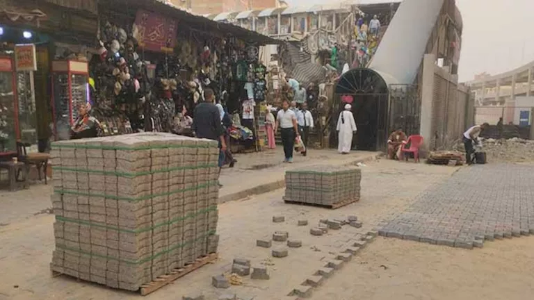 محافظ الجيزة يتابع تطوير مدخل كفر طهرمس وميدان صفط اللبن