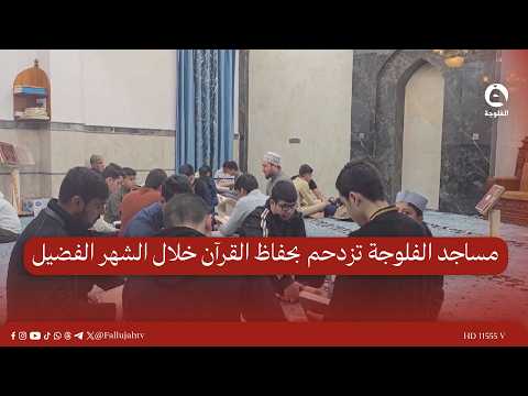 مساجد الفلوجة تزدحم بحفاظ القرآن خلال الشهر الفضيل | تقرير:  أحمد ناجي #قناة_الفلوجة #أخبار