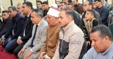 افتتاح مسجد عباد الرحمن الجديد بقرية معصرة نعسان ببنى سويف