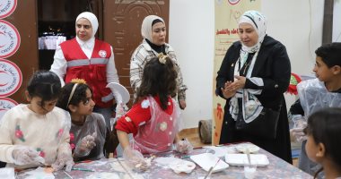 الهلال الأحمر المصرى بالعريش ينظم ورشة فنية لزينة رمضان