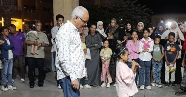 عروض فنية للأطفال ضمن فاعليات شارع الفن بميدان المحطة بأسوان