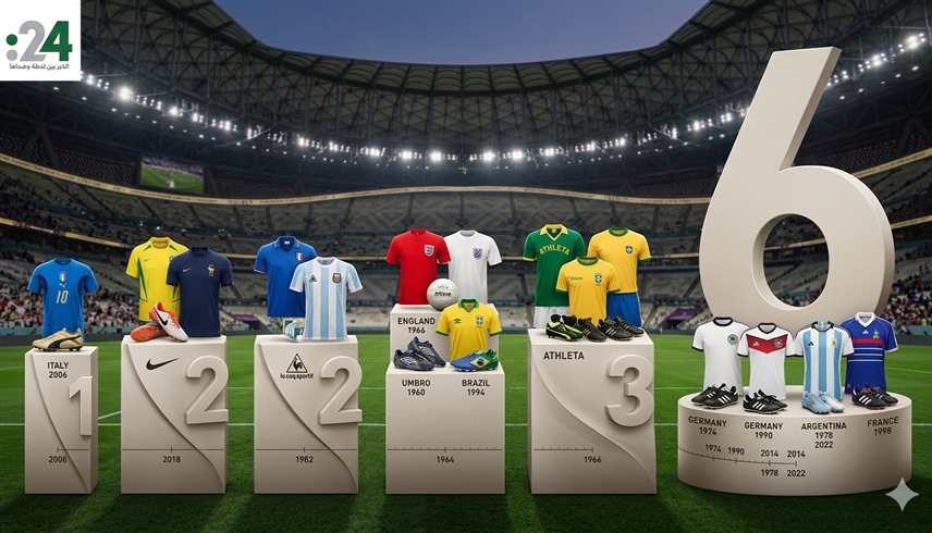 6 ألقاب تضع أديداس على عرش تاريخ كأس العالم
