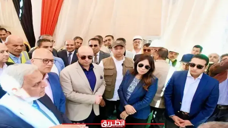 وزيرة الإسكان ومحافظ الفيوم يتفقدان محطة معالجة صرف صحي أبو شنب بمركز أبشواي