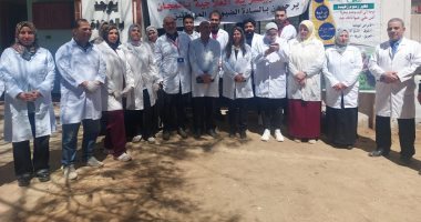 صرف العلاج مجانا.. فحص 1235 من الأبقار والأغنام والطيور بقافلة بيطرية ببنها