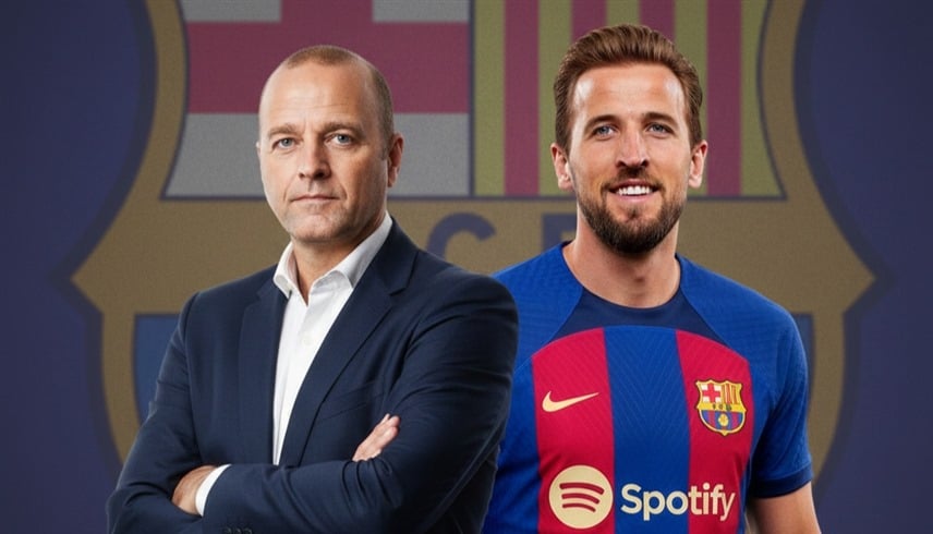 مرشح رئاسة برشلونة يغري جماهير البلوغرانا بهاري كين