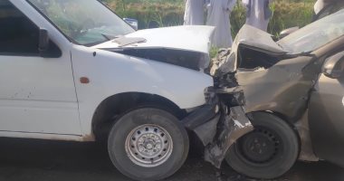 إصابة 4 أشخاص فى حادث تصادم على طريق بلانة أدندان بأسوان