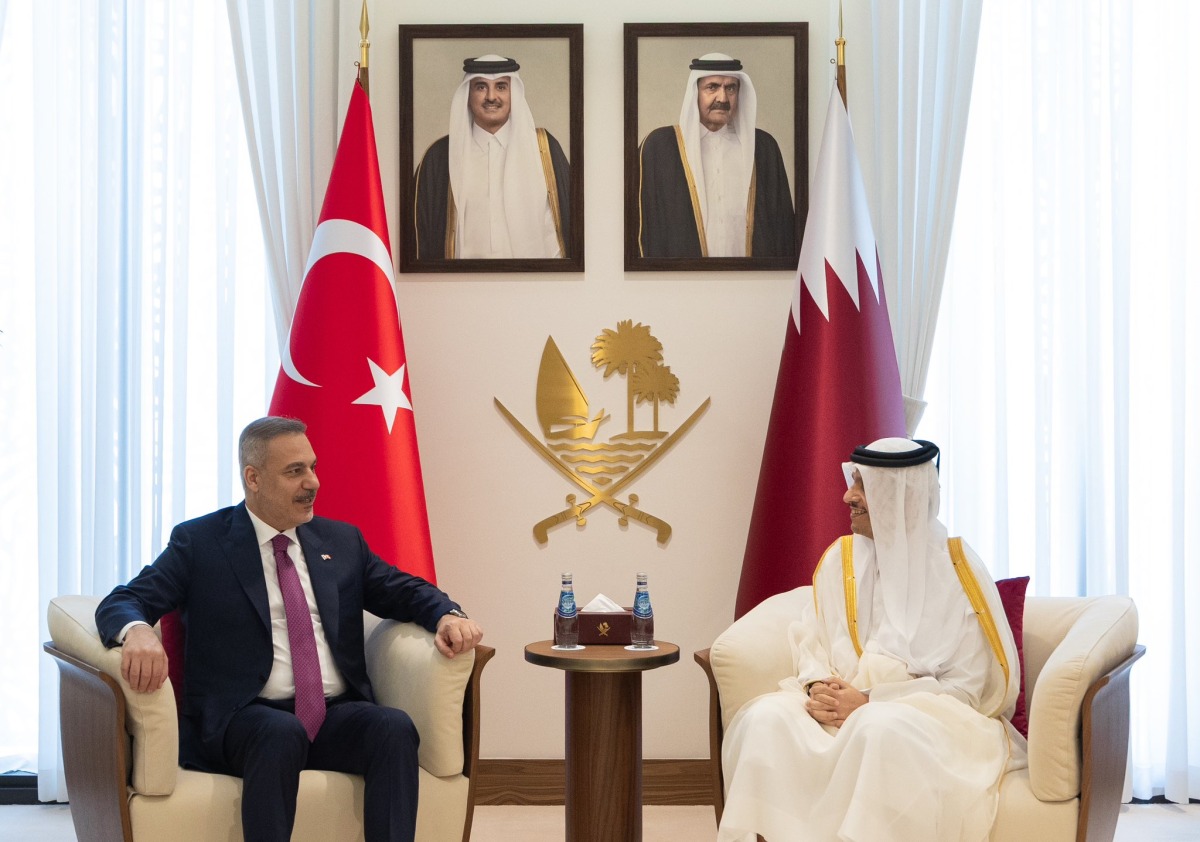 ‫ رئيس مجلس الوزراء وزير الخارجية يستقبل وزير الخارجية التركي