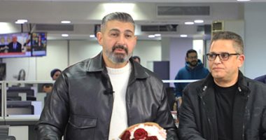 النجم ياسر جلال يزور اليوم السابع ويشيد بدورها الإعلامى