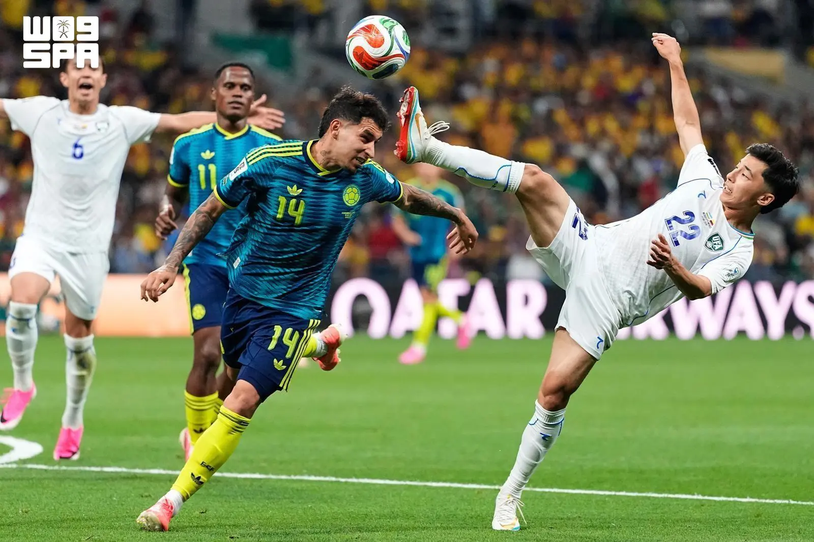 منتخب كولومبيا يتجاوز أوزبكستان بثلاثة أهداف في كأ...