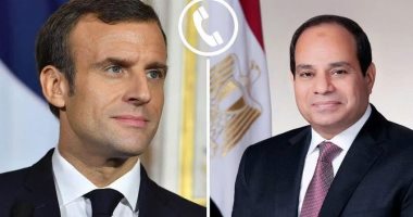 خلال اتصال هاتفى مع نظيره الفرنسى..الرئيس السيسى يؤكد الاعتزاز بالشراكة الاستراتيجية بين القاهرة وباريس.. ويشيد بدعم فرنسا لجهود التوصل لحل عادل للقضية الفلسطينية.. وماكرون يثمن جهود مصر لاستعادة الاس