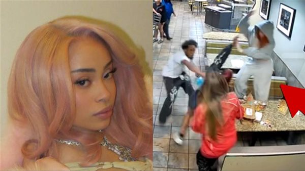 شاهد، معجبة تصفع النجمة آيس سبايس بأحد المطاعم في هوليوود (فيديو)