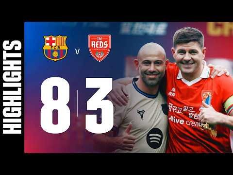 HIGHLIGHTS | BARÇA LEGENDS 8 vs 3 REDS FC | SERGIO BUSQUETS & JORDI ALBA DEBUT ⭐️