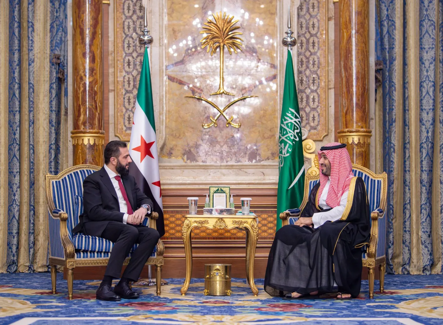 ولي العهد السعودي والرئيس السوري يبحثان مستجدات المنطقة
