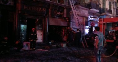 حريق محل أدوات كهربائية فى شارع السبع بنات بالإسكندرية