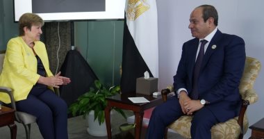 خلال لقائه المديرة التنفيذية لصندوق النقد الدولي.. الرئيس السيسى يؤكد أهمية اضطلاع مؤسسات التمويل الدولية بدور فاعل في تقديم الدعم اللازم للدول النامية.. ويؤكد التزام مصر بمواصلة استكمال الإصلاحات الا