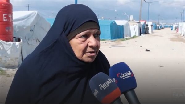 9 أعوام داخل مخيم روج في سوريا، صرخة عجوز مصرية تطالب بالعودة لأرض الوطن(فيديو)