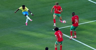 تعادل مثير بين البرازيل ضد المغرب 1