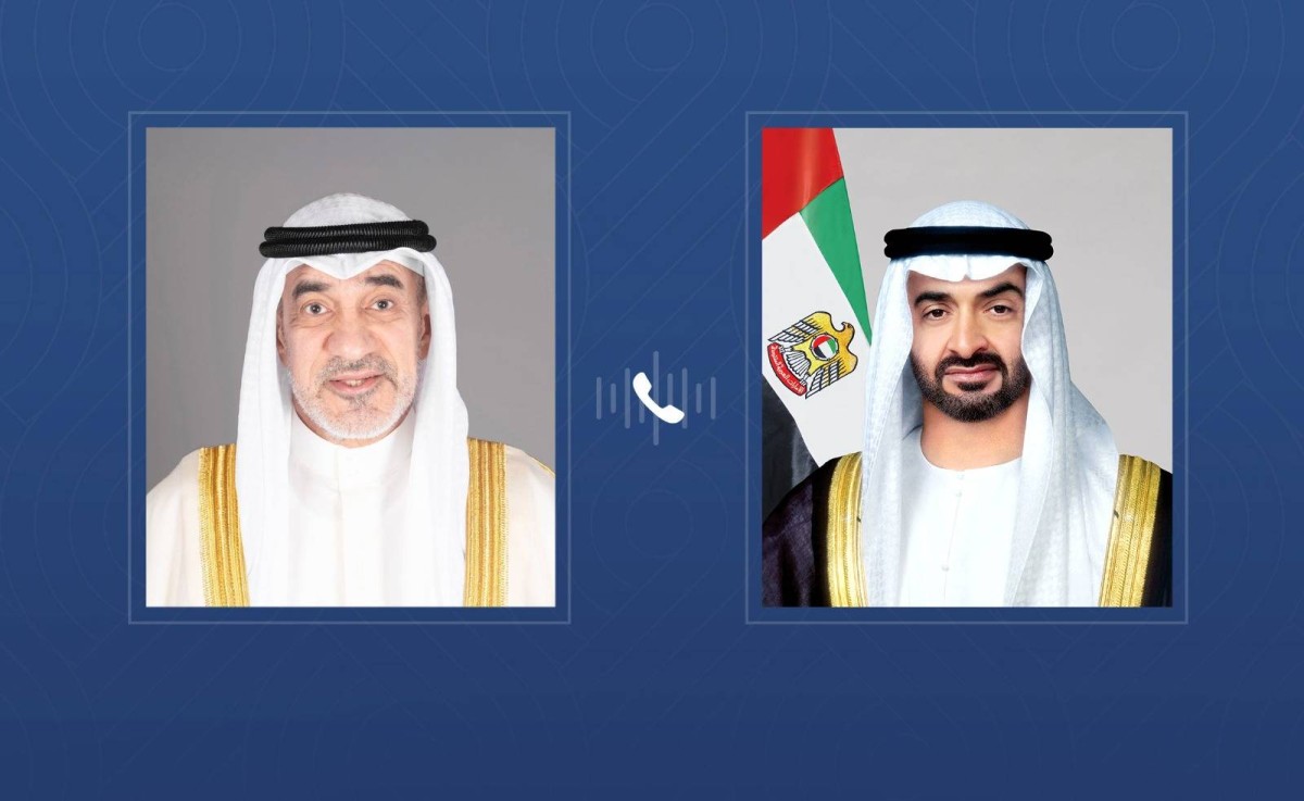 رئيس الدولة يطمئن خلال اتصال هاتفي على صحة فهد اليوسف