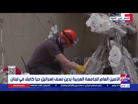 الأمين العام للجامعة العربية يدين نسف إسرائيل حيا كاملا في لبنان