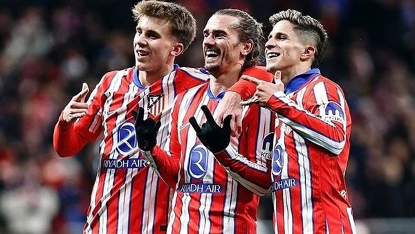 كأس ملك إسبانيا، أتلتيكو مدريد يضرب برشلونة 0/4 في الشوط الأول