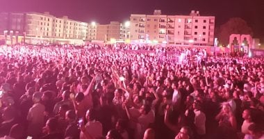 روبى وأحمد سعد يحيان حفل ثانى أيام العيد بالغردقة وسط حضور جماهيري كبير
