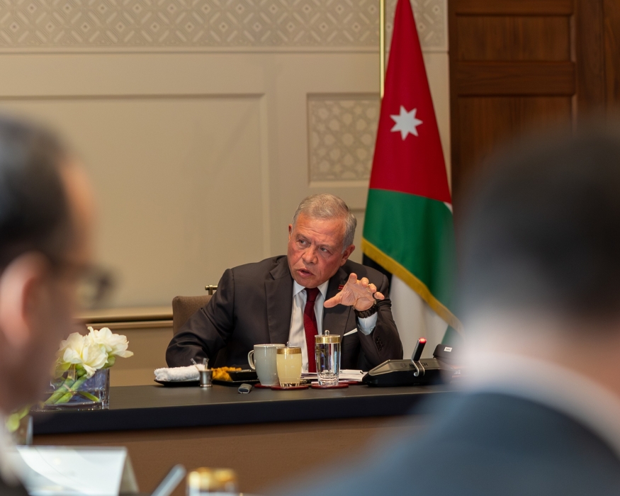 الملك يترأس اجتماعا للاطلاع على إجراءات الحكومة استعدادا لتنفيذ مشروع الناقل الوطني للمياه