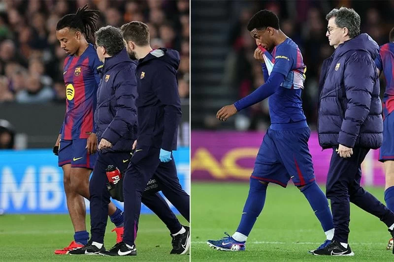 برشلونة يكشف تفاصيل إصابتي كوندي وبالدي