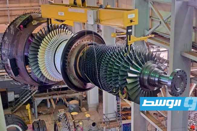 وصول أعمال صيانة الوحدة الخامسة بمحطة كهرباء الزويتينة إلى مراحلها النهائية