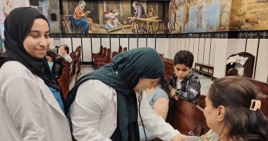 تفاصيل أعمال التأمين الطبي لعيد القيامة بكنيسة السيدة العذراء والقديس أبانوب بدهب