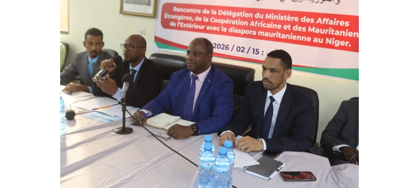 بعثة من وزارة الشؤون الخارجية تلتقي الجالية الموريتانية في النيجر