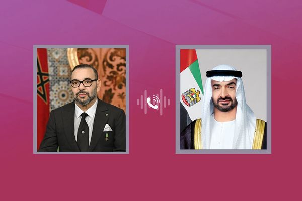رئيس الدولة وملك المغرب يبحثان هاتفياً العلاقات الأخوية والتطورات الإقليمية