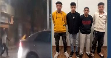 نهاية هزار الموت فى طنطا.. سقوط 4 شباب روعوا قائدى السيارات بزجاجات المياه